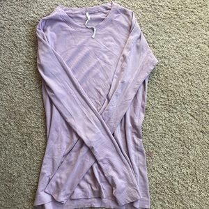 Purple Lululemon swiftly tech long sleeve